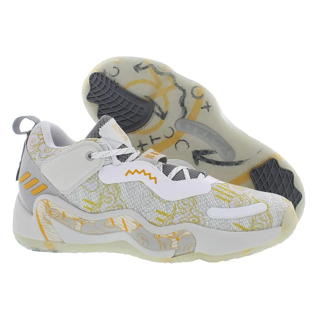 D.o.n. Issue 3 3 Kingdoms Unisex Shoes Size 11.5 Color: White/team by Adidas
