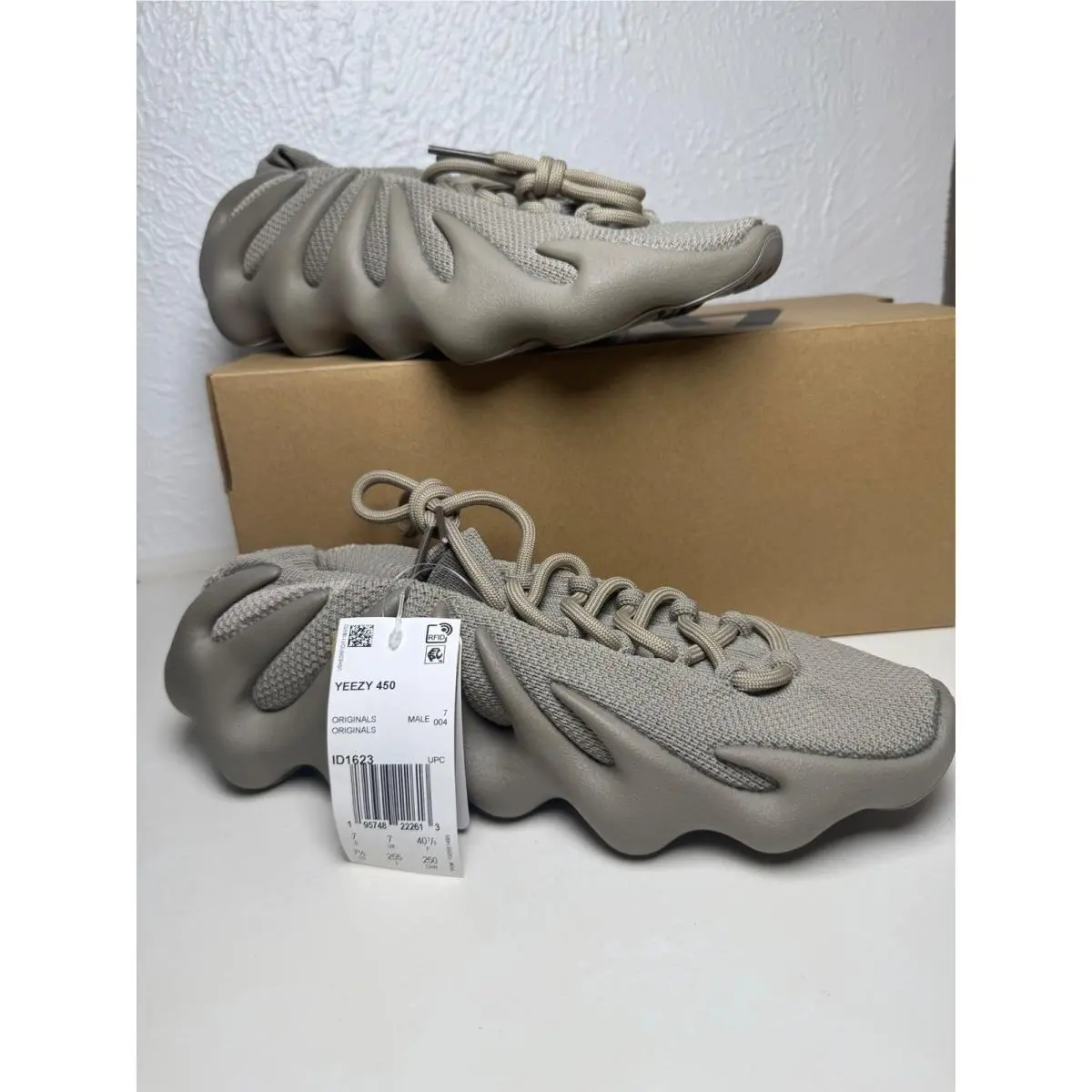 Yeezy 450 Stone Flax Mens Sz 7 Sneakers Shoes by Adidas