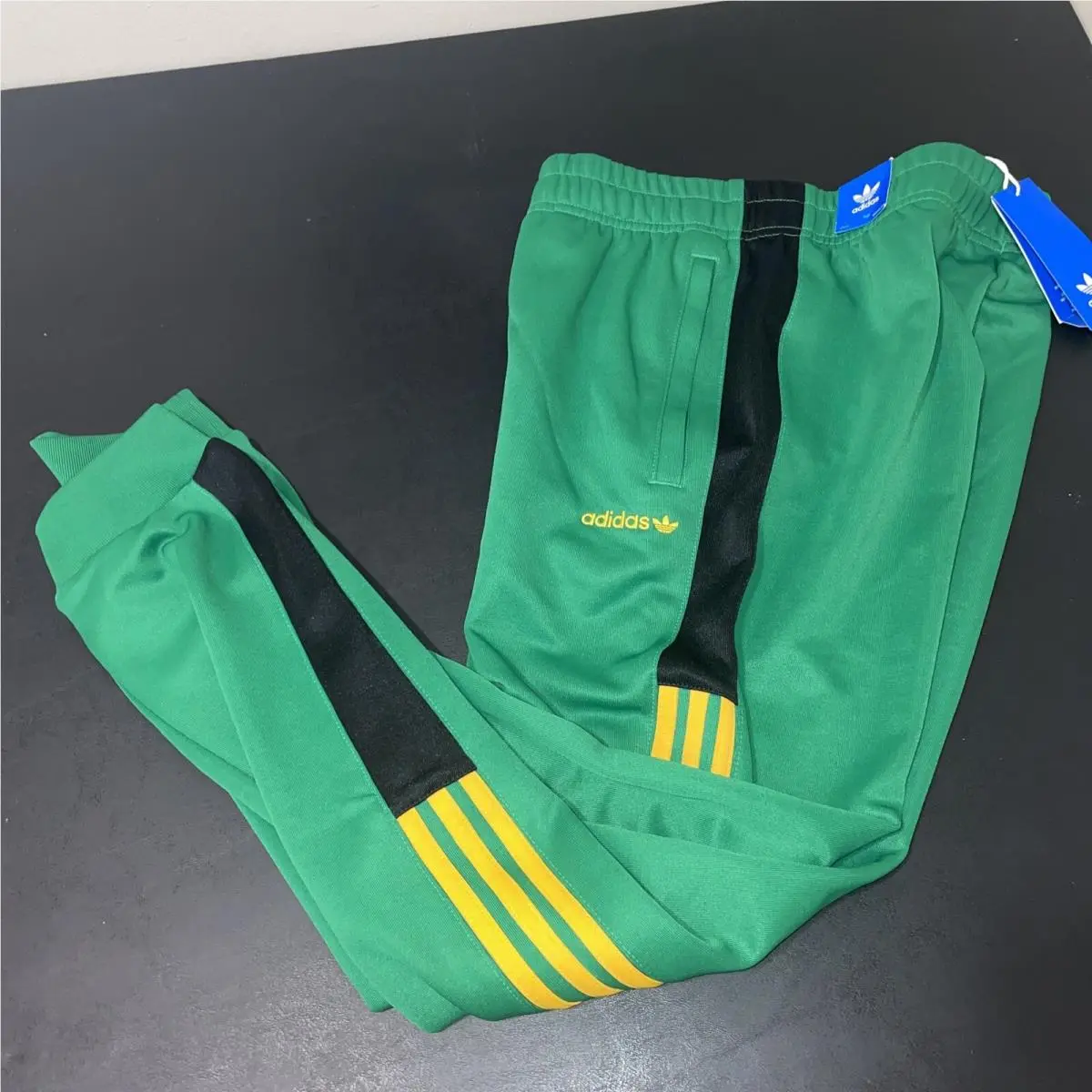 Originals Classics Colorblock Track Pants St Patrick Green Size S by Adidas