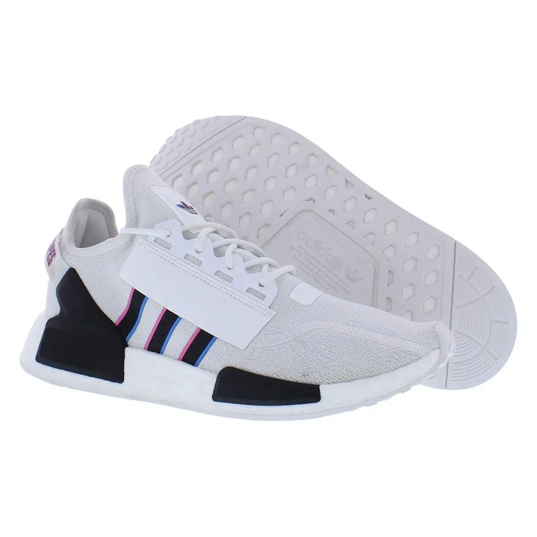 Nmd R1 V2 Mens Shoes Size 13 Color: White/black/pink/blue by Adidas