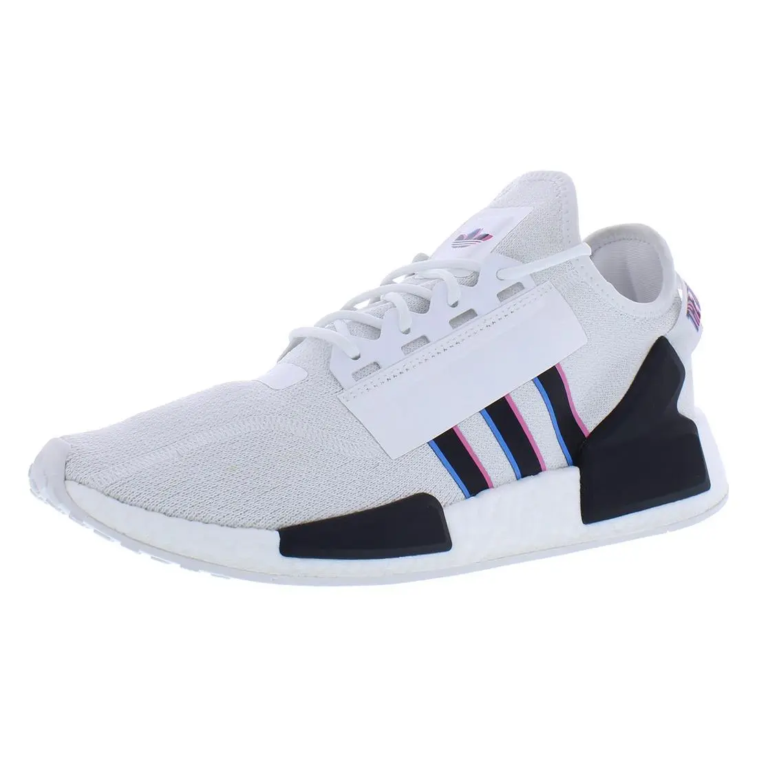 Adidas shoes - White/Black/Pink/Blue, Main: White (UPC: 196463071876) 0