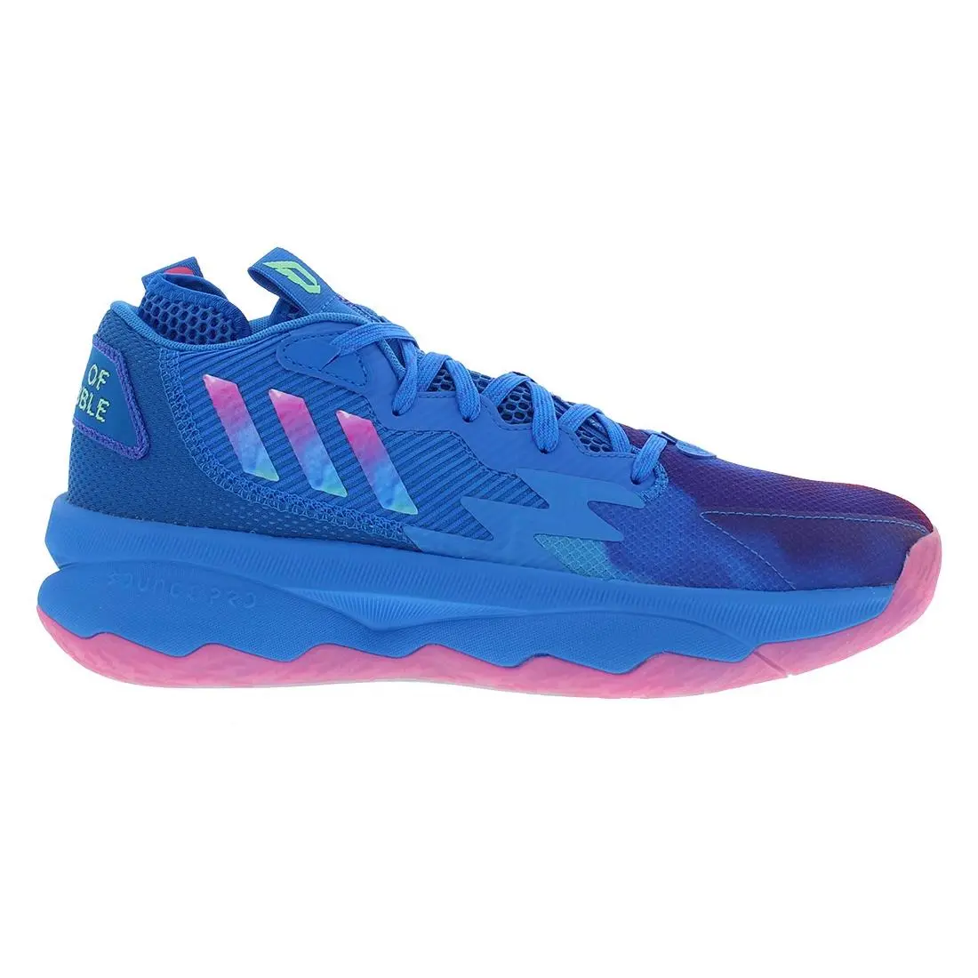 Dame 8 Unisex Shoes Size 13.5 Color: Blue/pink by Adidas