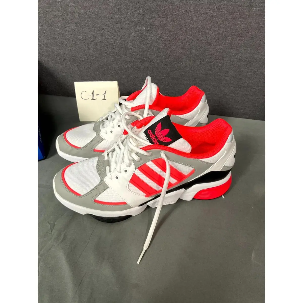 Mega Torsion Rsp II G41898 Sneaker Mens US 8.5 White Red Lifestyle Shoes by Adidas