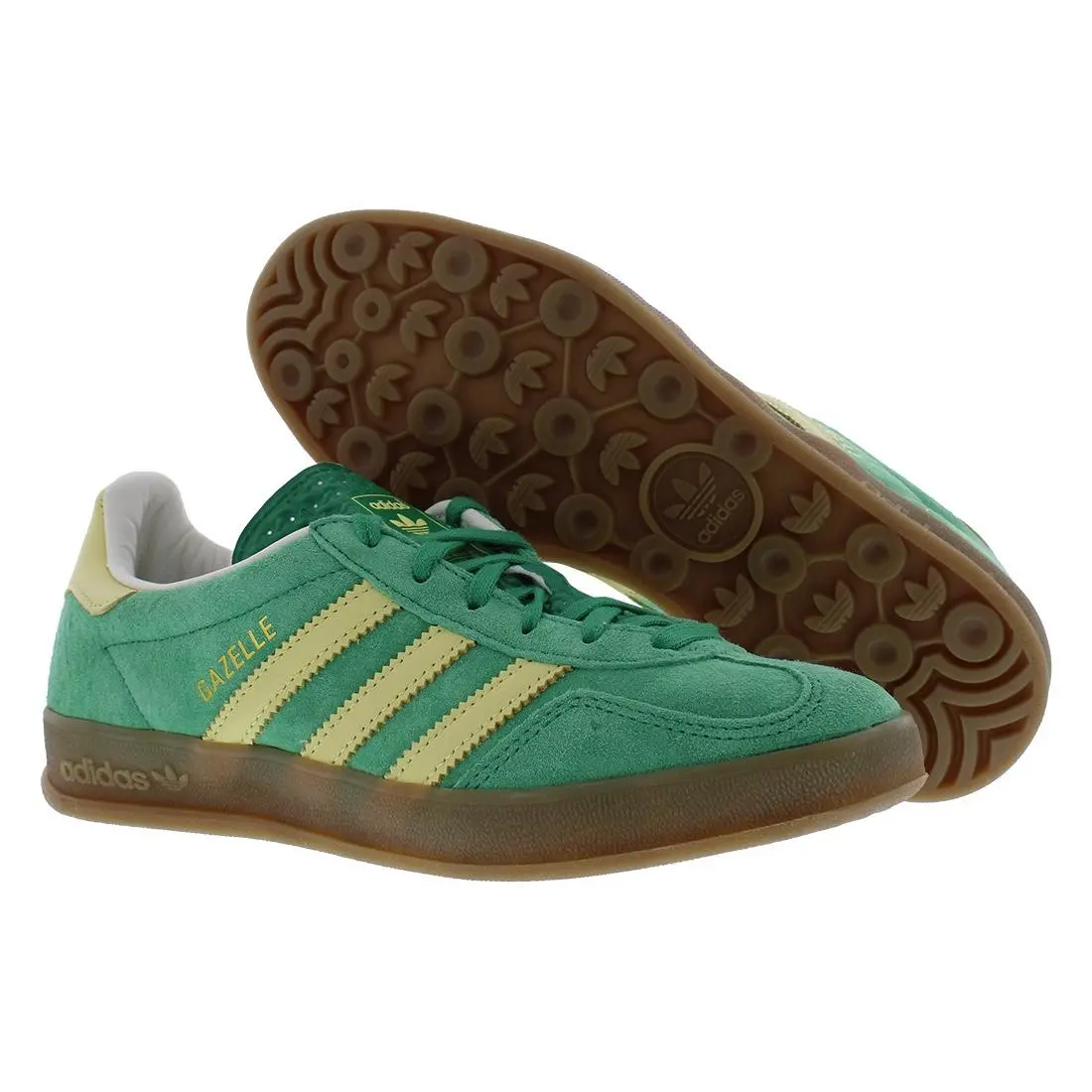 Adidas Gazelle Indoor Mens Shoes Size 5 Color: Semi Court Green/yellow - Semi Court Green/Yellow, Main: Green