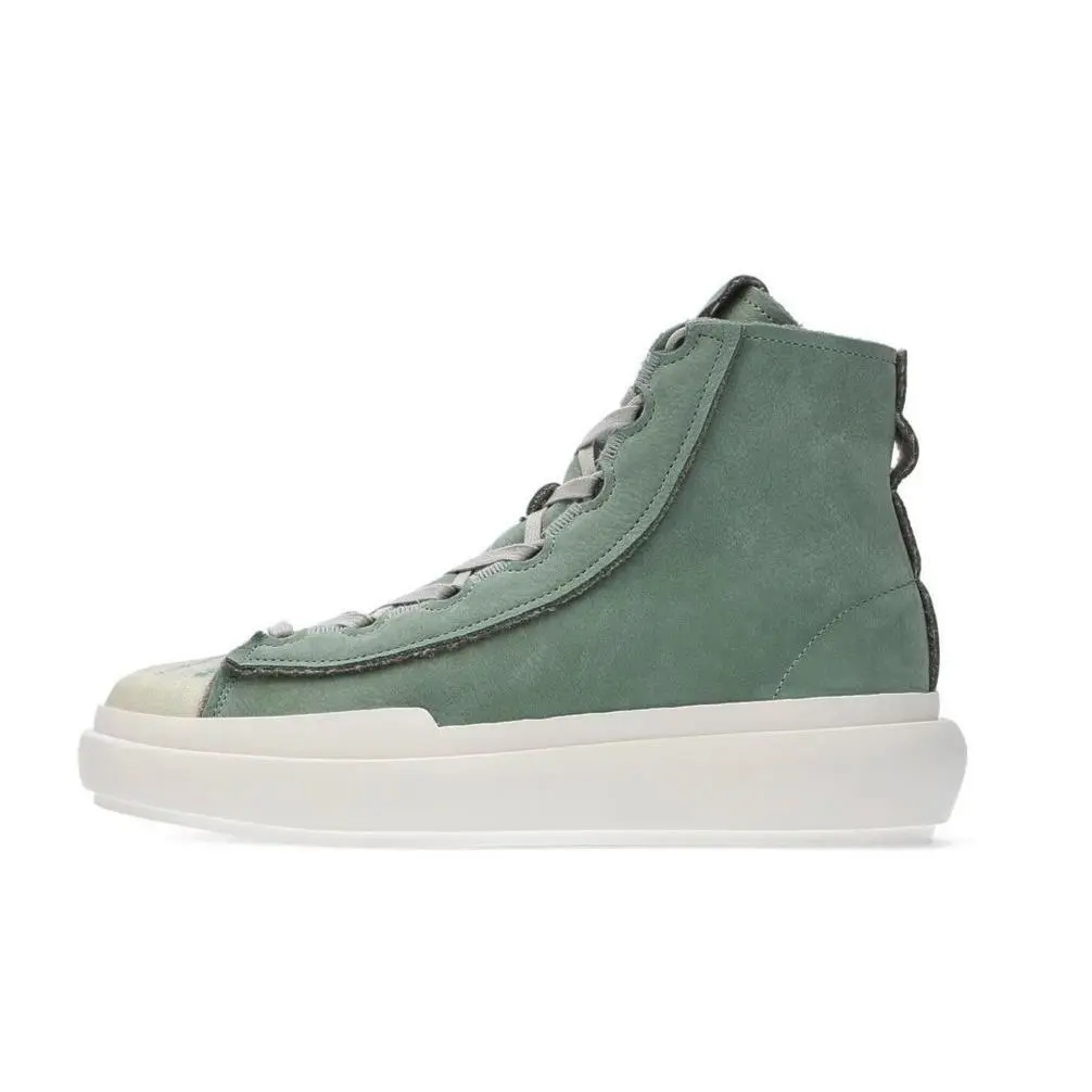 Adidas Y-3 Yohji Yamamoto Green Leather Nizza Hi Sneakers IG2922 Shoes Size 5.5