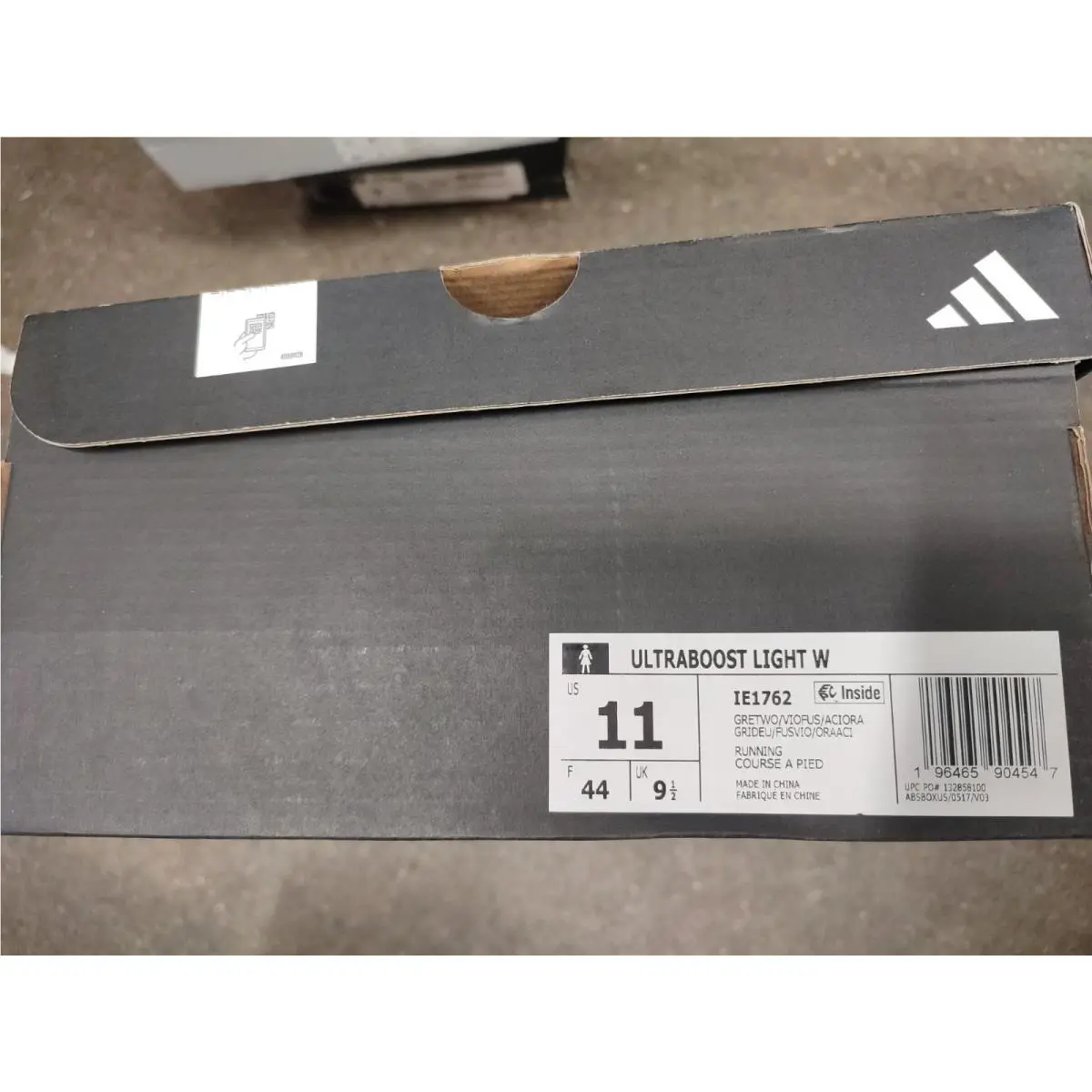 Ultraboost Light Women`s Running Shoes Grey Violet Orange IE1762 Size 11 by Adidas