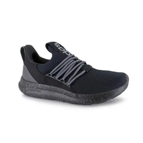 Lite Racer Adapt 7.0 Men 12 Black Grey Slip On Athletic IH3455 by Adidas
