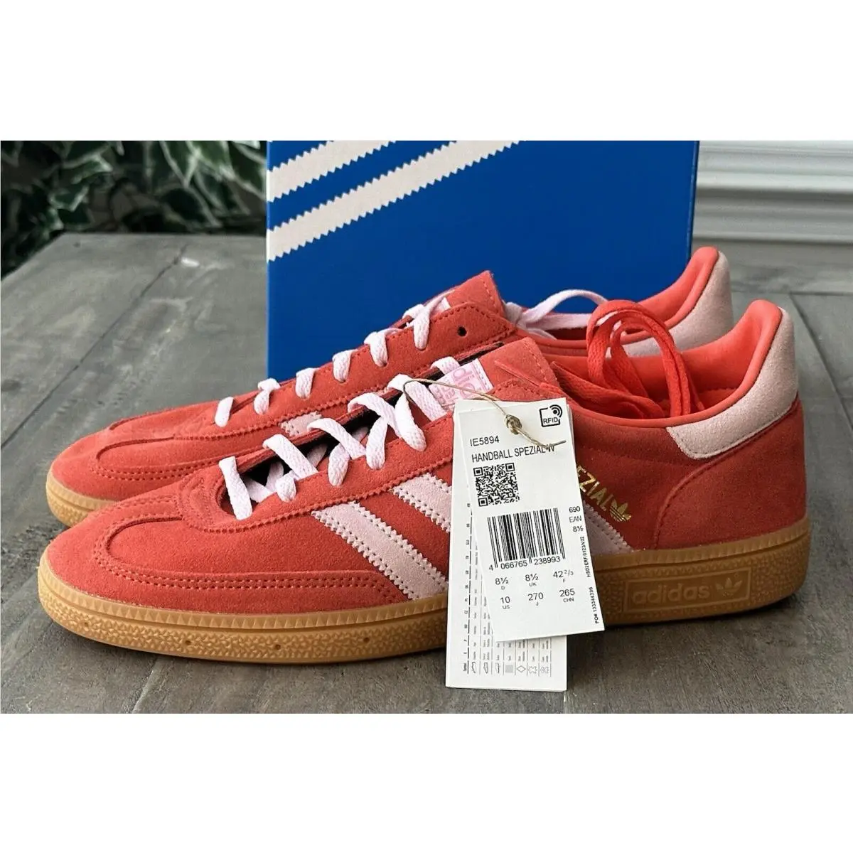 Adidas shoes - adidas Handball Spezial - Handball Spezial - IE5894 - Bright Red Clear Pink Gum (UPC: 4066765238993) 4
