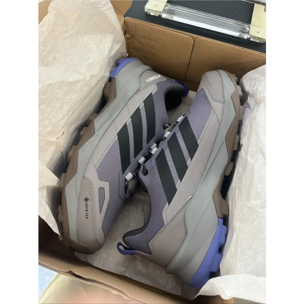 Women`s Skychaser Ax5 Gtx Trainer Size 11.5 Purple Textile Low Top Terrex by Adidas