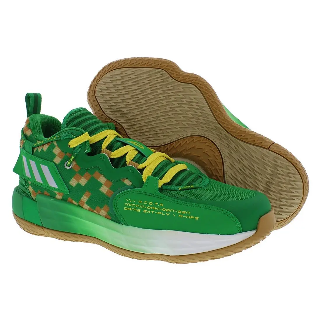 Dame 7 Extply Gca Unisex Shoes Size 10 Color: Team Green/silver by Adidas
