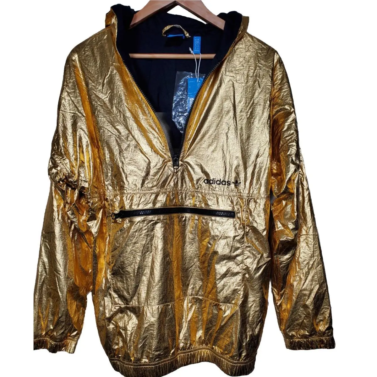 Adidas clothing - Adidas Originals Golden Windbreaker - Originals Golden Windbreaker - BR0290 - Gold (UPC: 191022223055) 3