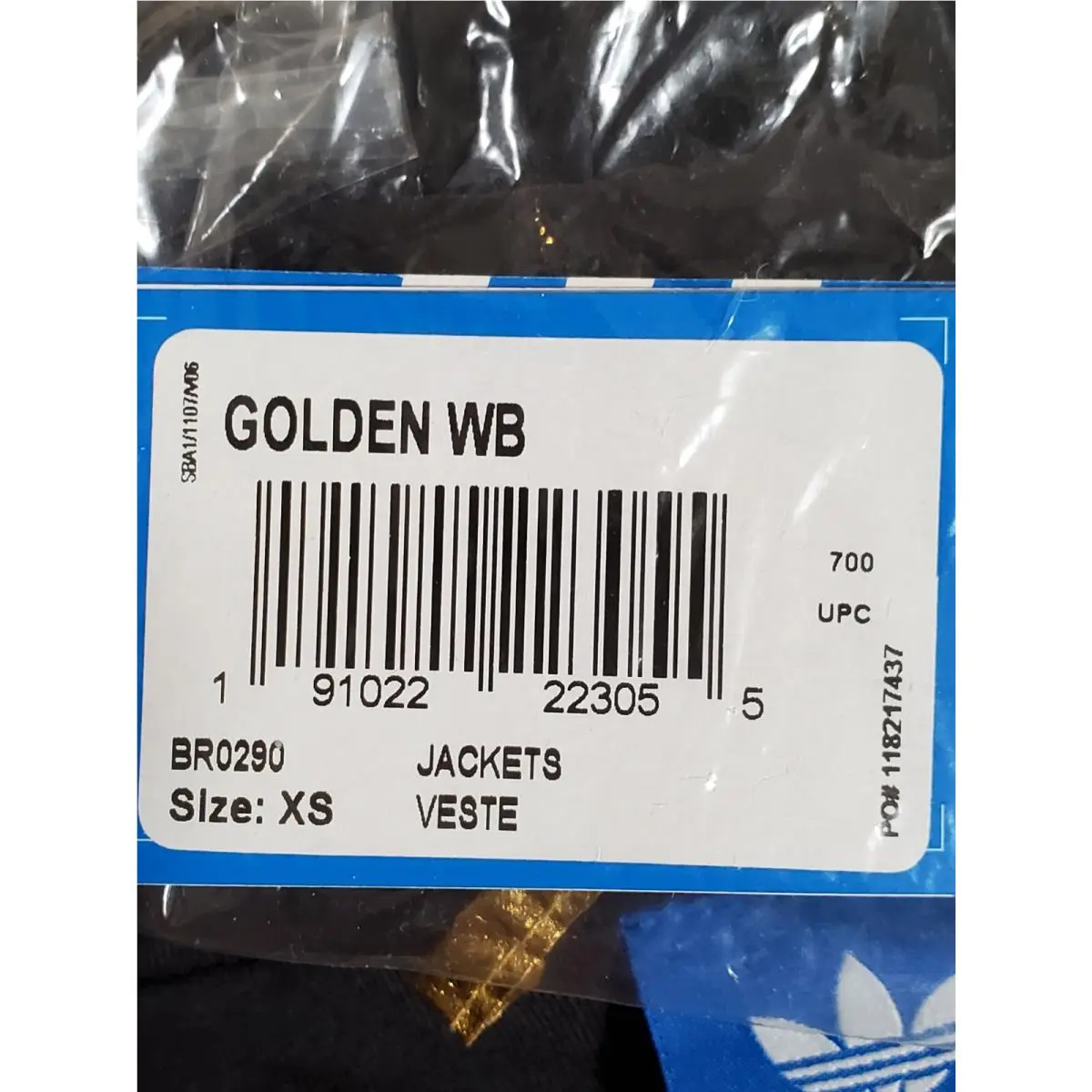 Adidas clothing - Adidas Originals Golden Windbreaker - Originals Golden Windbreaker - BR0290 - Gold (UPC: 191022223055) 7