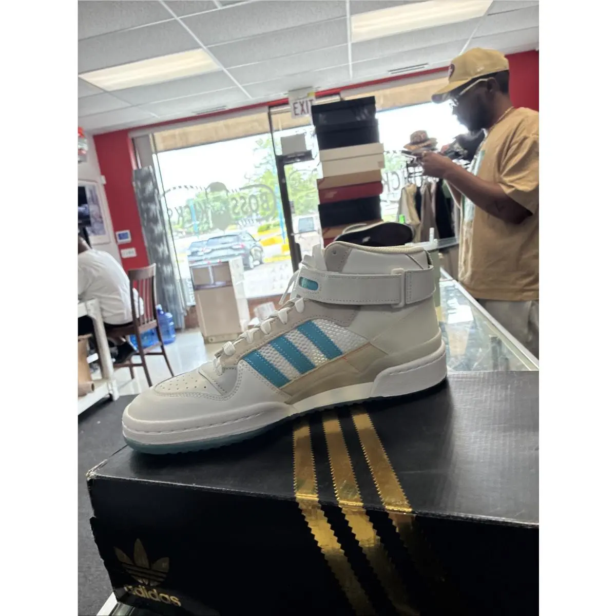 Adidas shoes - adidas Originals - Originals - H01019 - Footwear White/ Signal Cyan/ Grey One (UPC: 195732987863) 9