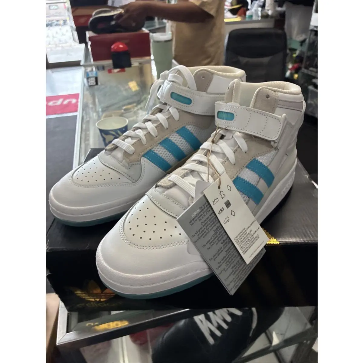 Adidas shoes - adidas Originals - Originals - H01019 - Footwear White/ Signal Cyan/ Grey One (UPC: 195732987863) 10