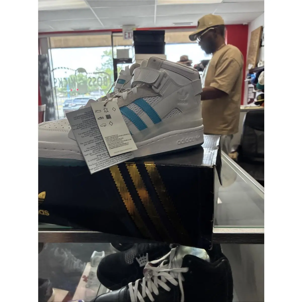 Adidas shoes - adidas Originals - Originals - H01019 - Footwear White/ Signal Cyan/ Grey One (UPC: 195732987863) 12