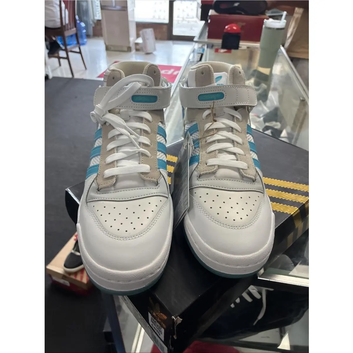 Adidas shoes - adidas Originals - Originals - H01019 - Footwear White/ Signal Cyan/ Grey One (UPC: 195732987863) 1