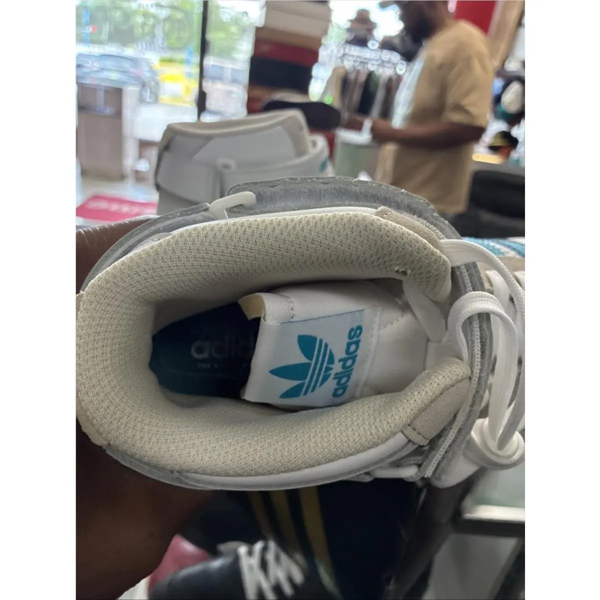 Adidas shoes - adidas Originals - Originals - H01019 - Footwear White/ Signal Cyan/ Grey One (UPC: 195732987863) 4