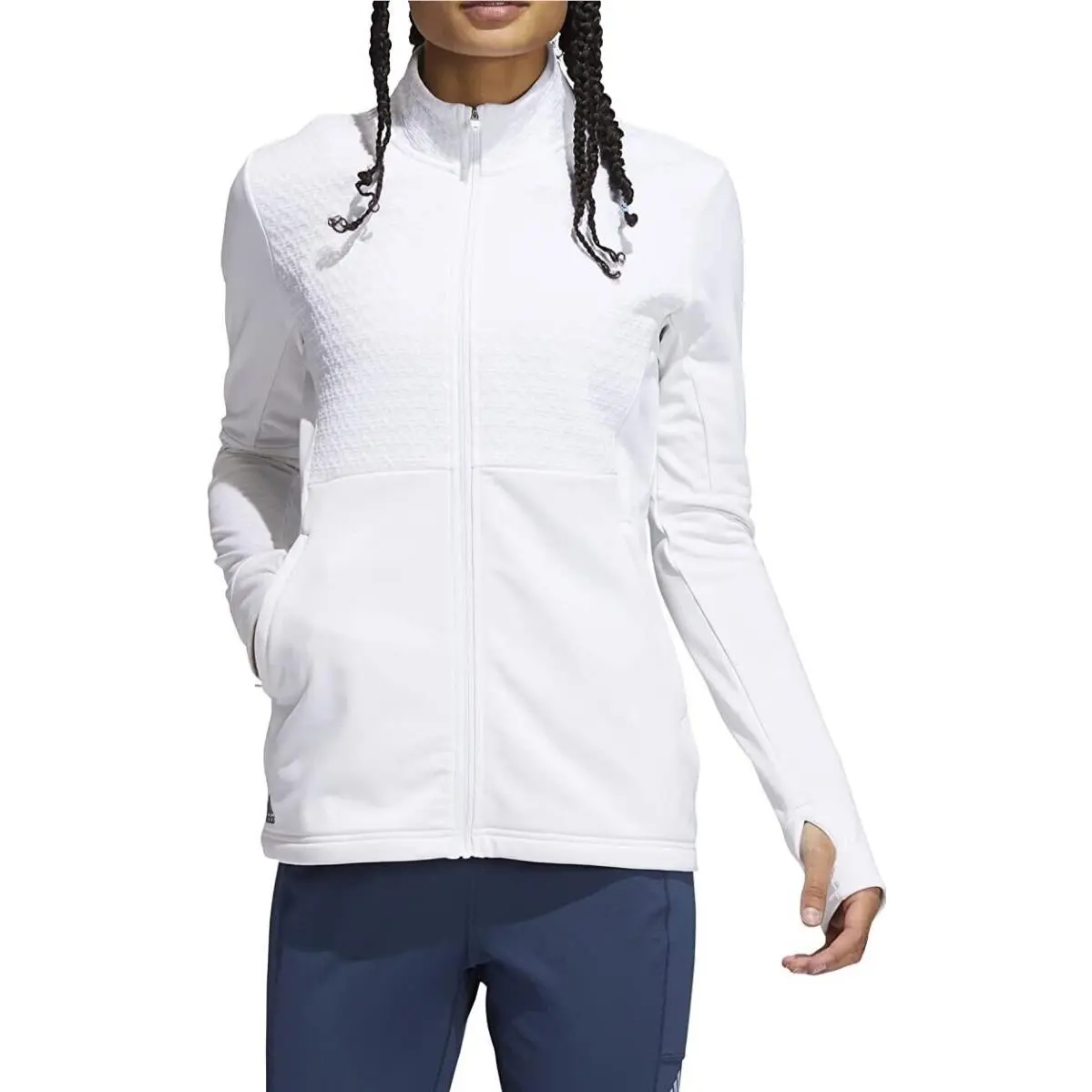 L7205 Golf Primegreen Full Zip Jacket Women`s Size XS by Adidas