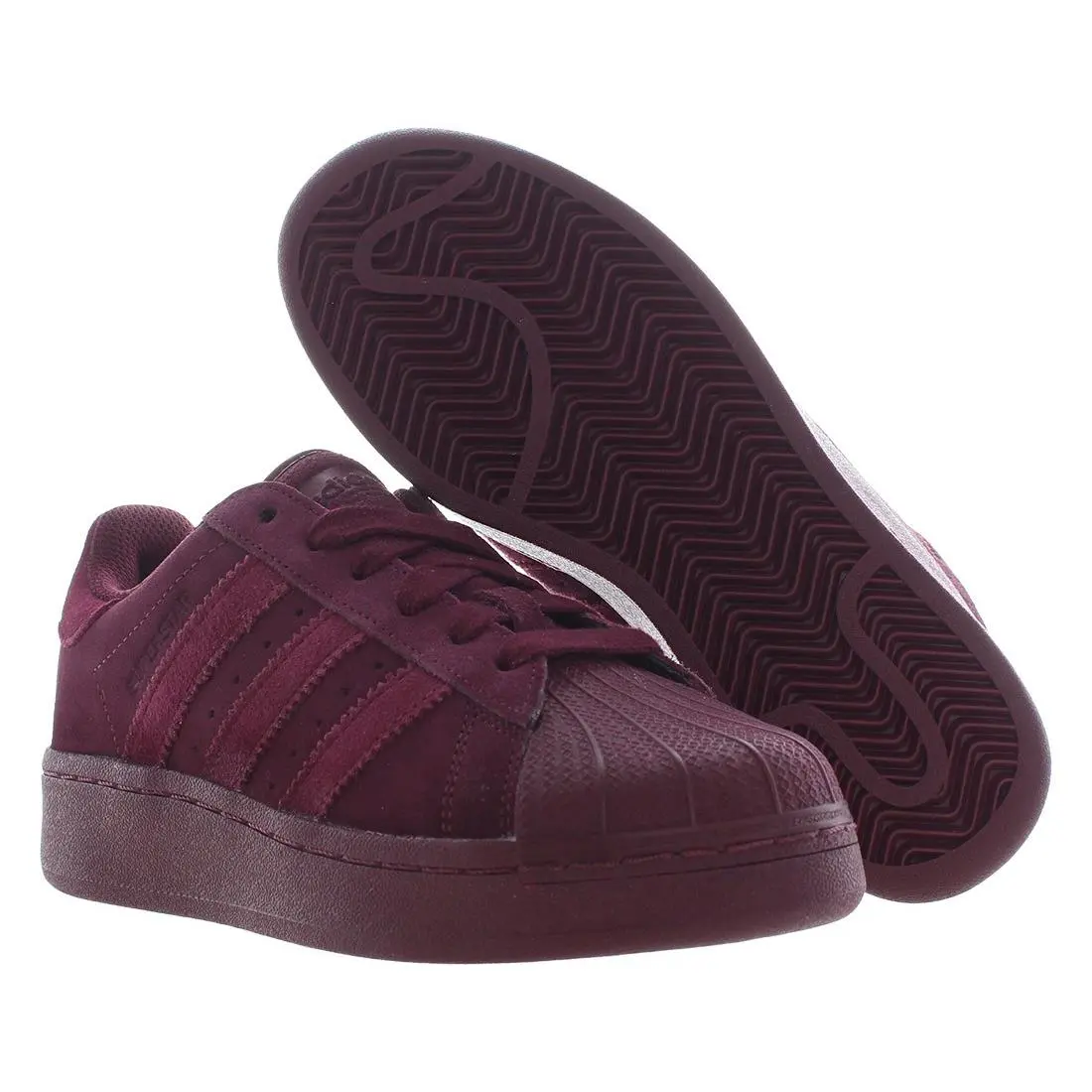 Superstar Xlg Womens Shoes Size 6 Color: Maroon/crystal White/maroon by Adidas