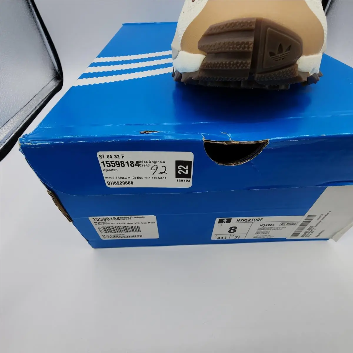 Adidas shoes - adidas Hyperturf - Hyperturf - HQ9943 - Beige 10