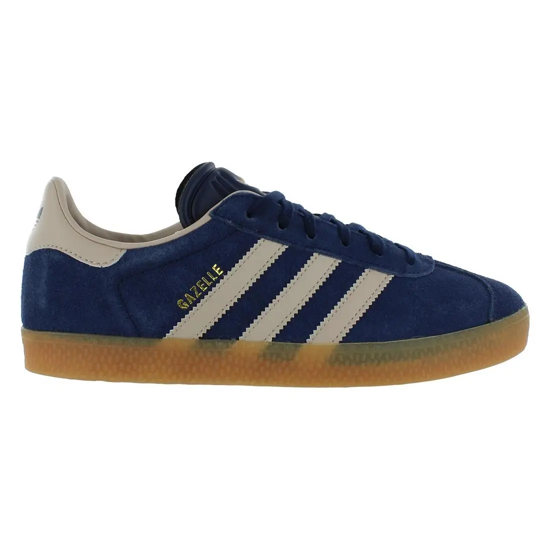 Adidas Gazelle Suede GS Boys Shoes Size 6 Color: Navy/beige