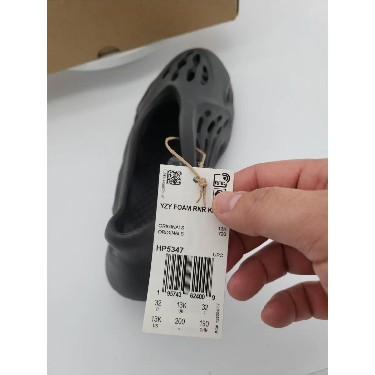 Adidas shoes - adidas Yeezy Foam RNNR - Yeezy Foam RNNR - HP5347 - Black (UPC: 195743624009) 0