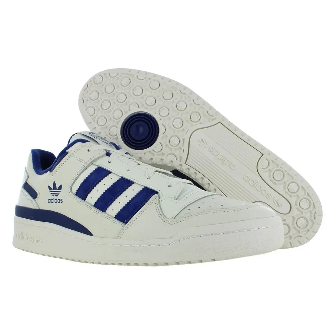 Forum Low CL Mens Shoes Size 11.5 Color: Cloud White/victory Blue/cloud by Adidas