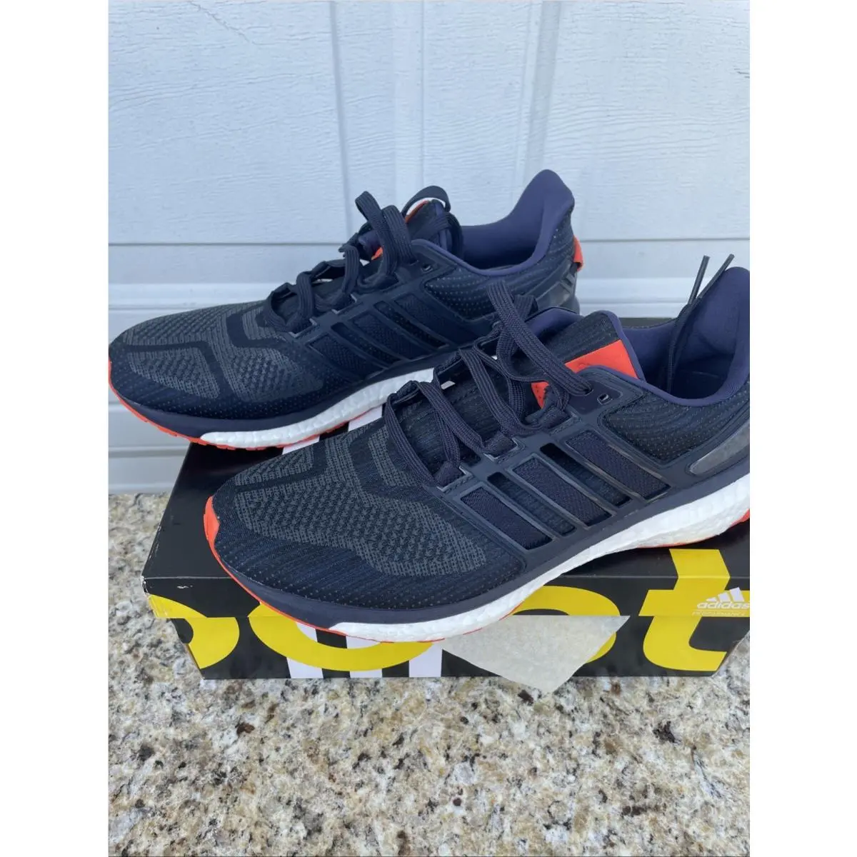 Size 10 -  Energy Boost Reveal Navy Blue Sneakers Shoes Men’s by Adidas