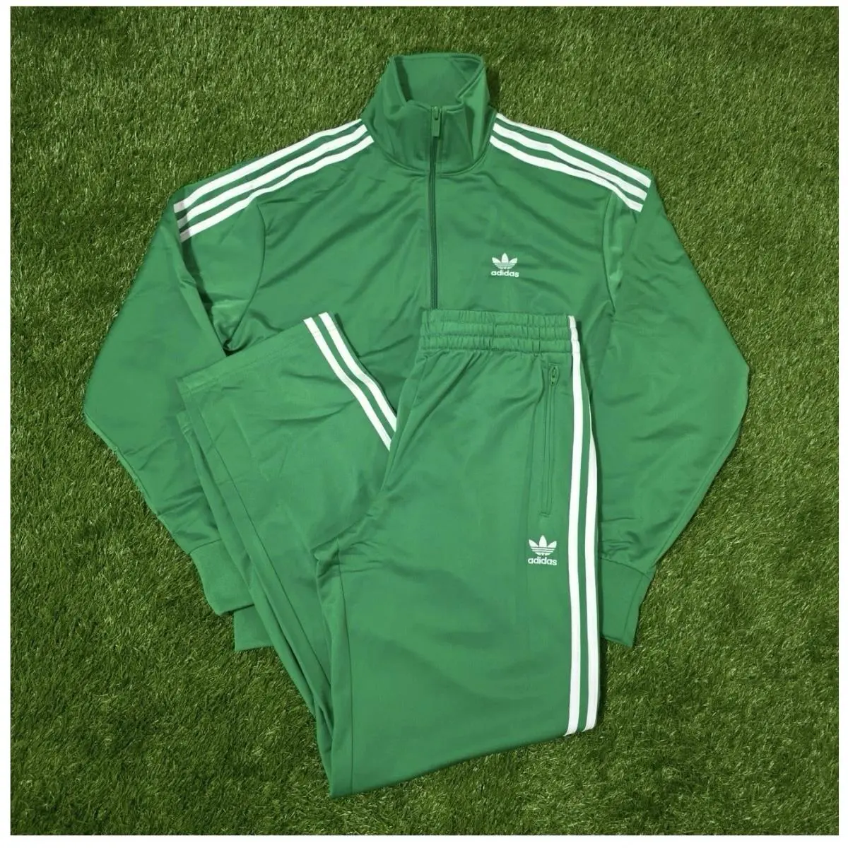 Adidas Originals Firebird Track Suit Jacket Pants Green JD0183 JD0184 Men M