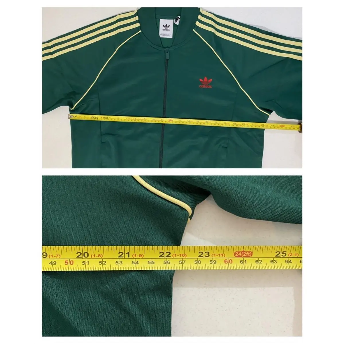 Adidas clothing - Collegiate Green Powder Yellow 8