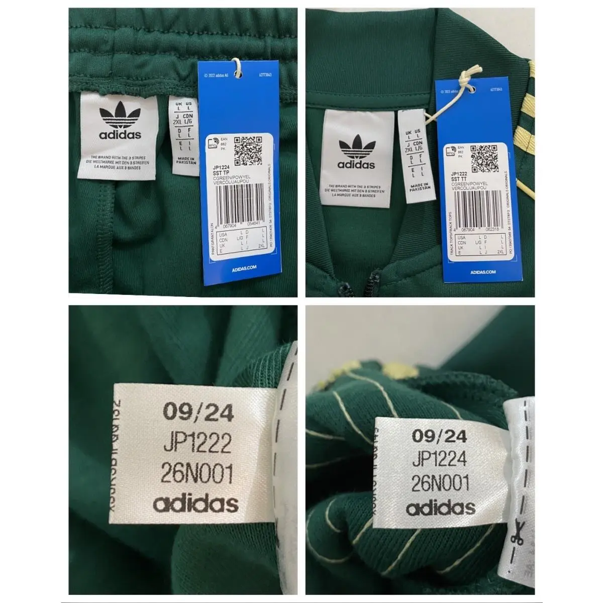 Adidas clothing - Collegiate Green Powder Yellow 3