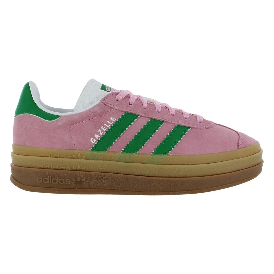 Adidas Gazelle Bold Womens Shoes Size 9.5 Color: True Pink/green/white