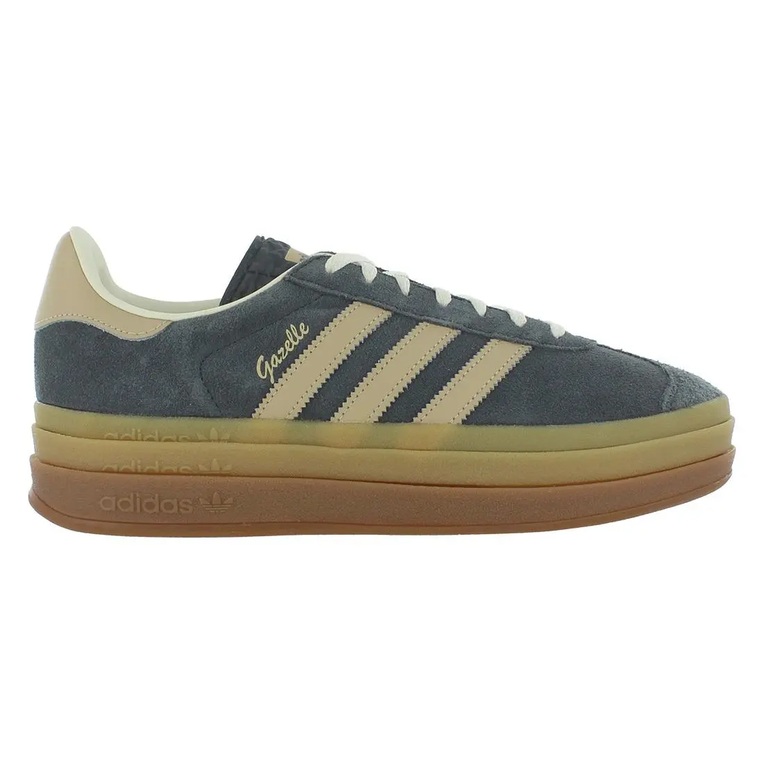 Adidas Gazelle Bold Suede Womens Shoes Size 10 Color: Gray/magic Beige