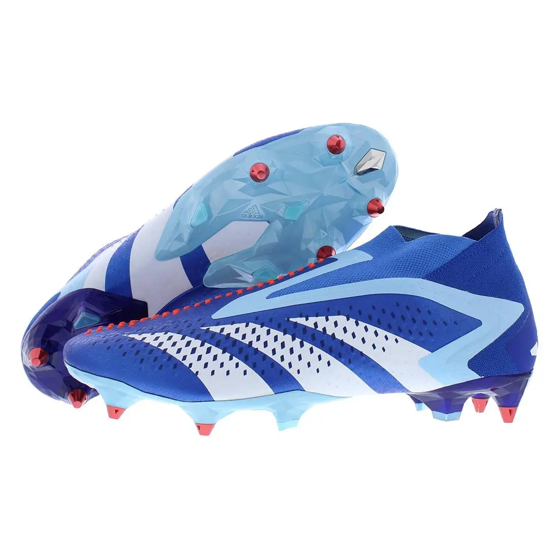 Adidas Predator Accuracy + Soft Ground Unisex Shoes Size 13 Color: Bright - Bright Royal/Footwear White/Bliss Blue, Main: Blue