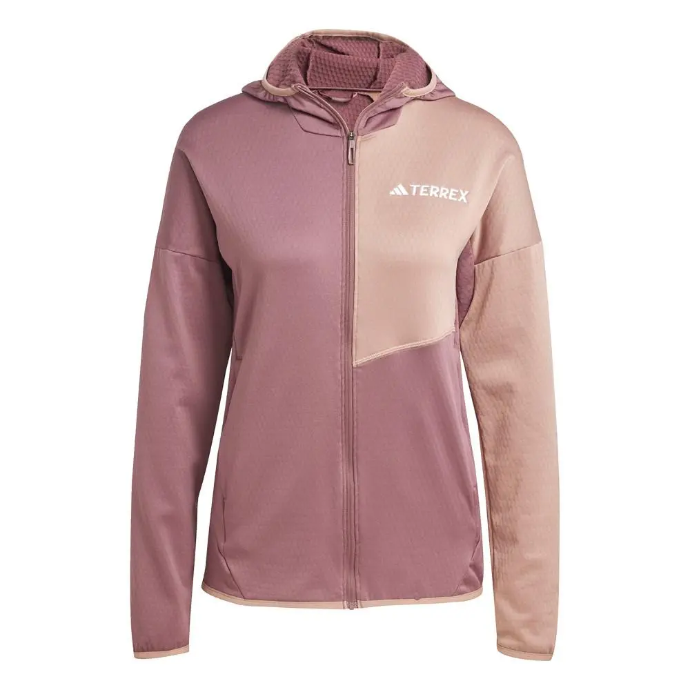 Terrex Xperior Climawarm Light Fleece Hooded Jacket Womens Size S Casual by Adidas