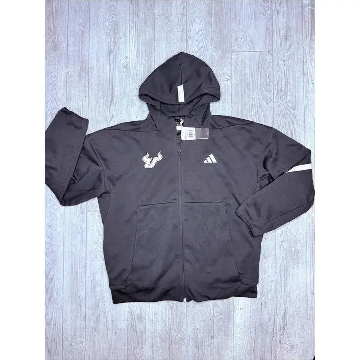 Black Zero Negative Energy Hoodie Long Sleeve Sweatshirt Usf Logo Shirt by Adidas