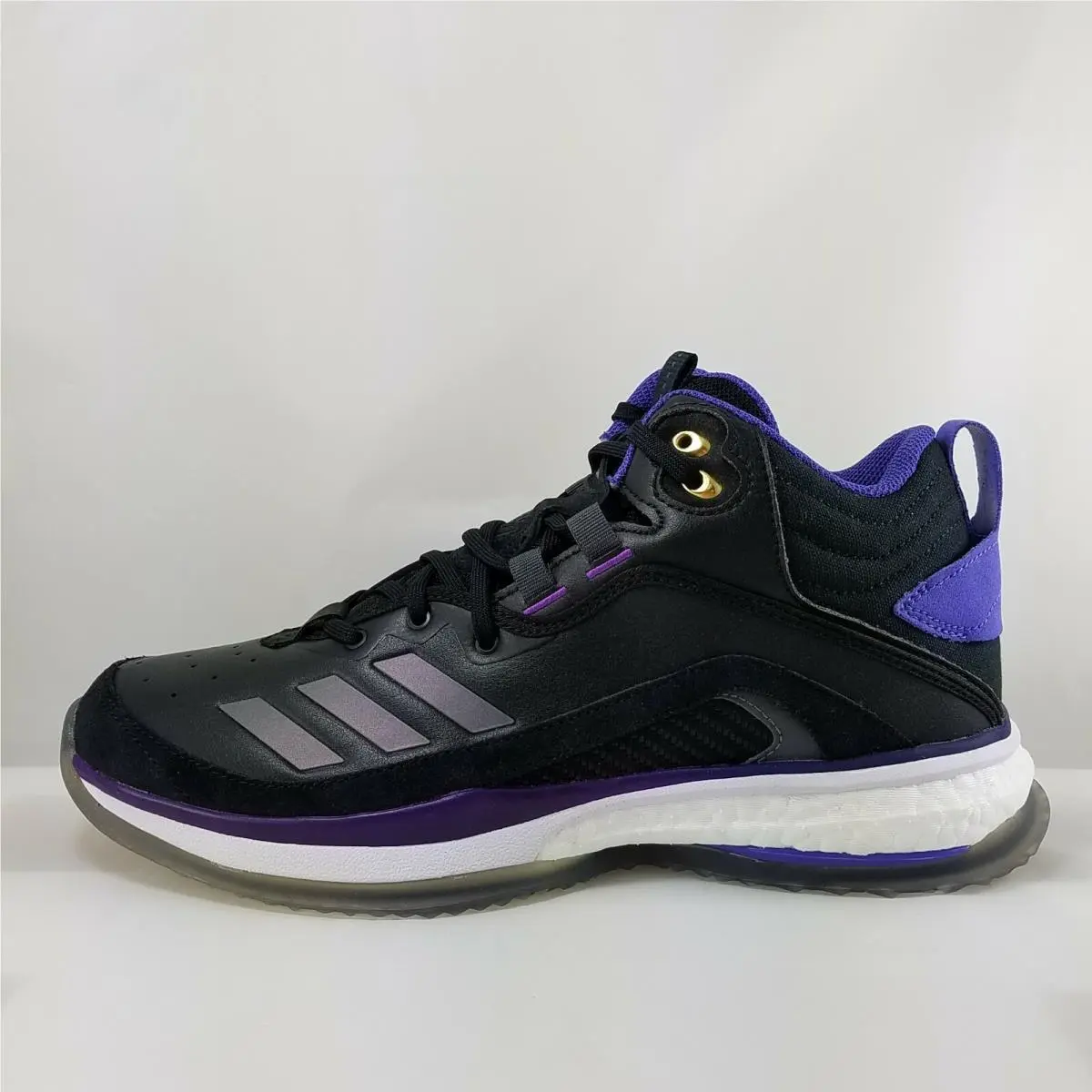 Icon 6 Turf BP AJ99 Turf Baseball Black Purple - Mens 12.5 - FW2614 by Adidas