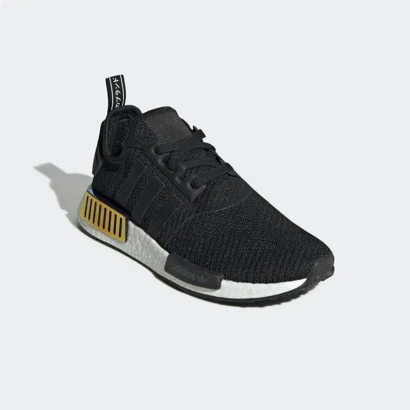 D5272 Women`s Nmd R1 Low-top Black Metallic Sneakers Size 6 M by Adidas