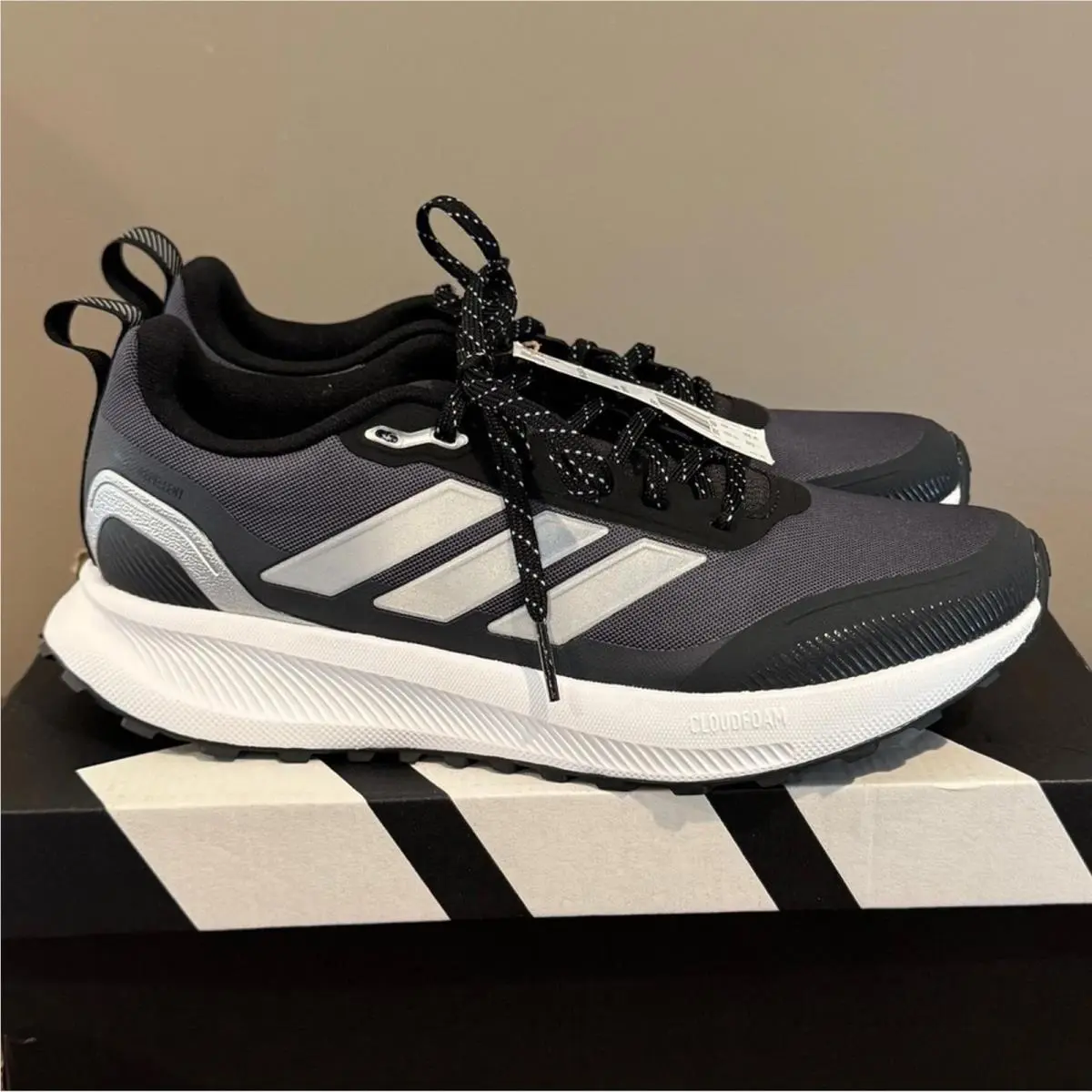 Runfalcon 5 TR W Carbon Silver Running Shoes JP5911 Womens 8 Sporty by Adidas