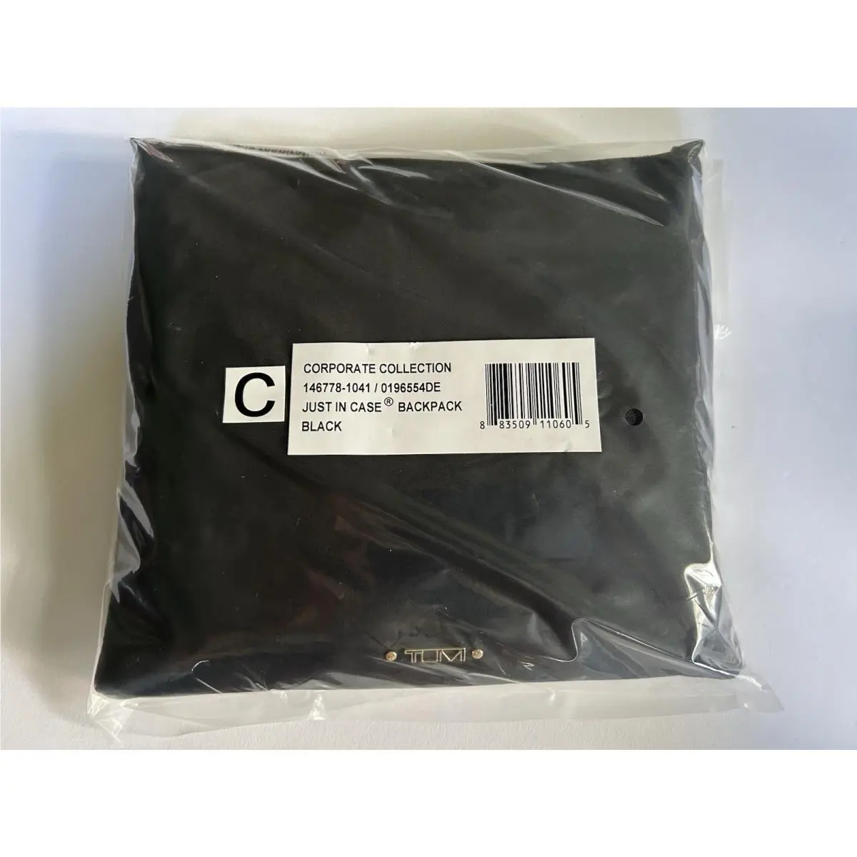Corporate Collection “just In Case” Backpack Black 12” W x 15.5” H x 4.5” by Tumi