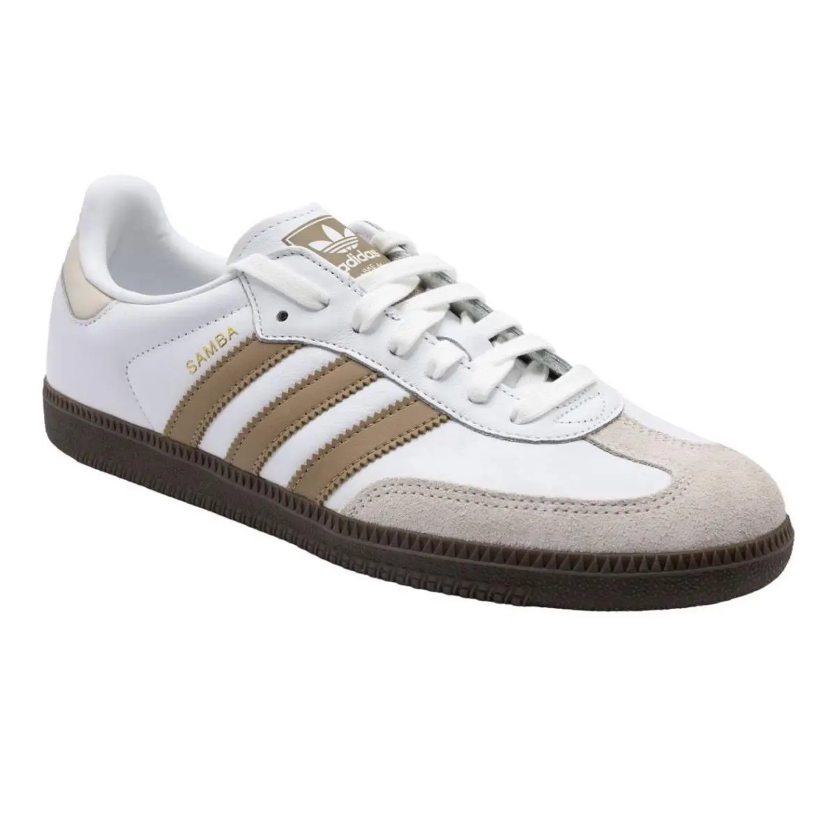 Adidas Samba OG Men’s Size 7 Women’s Size 8 White/brown/gum