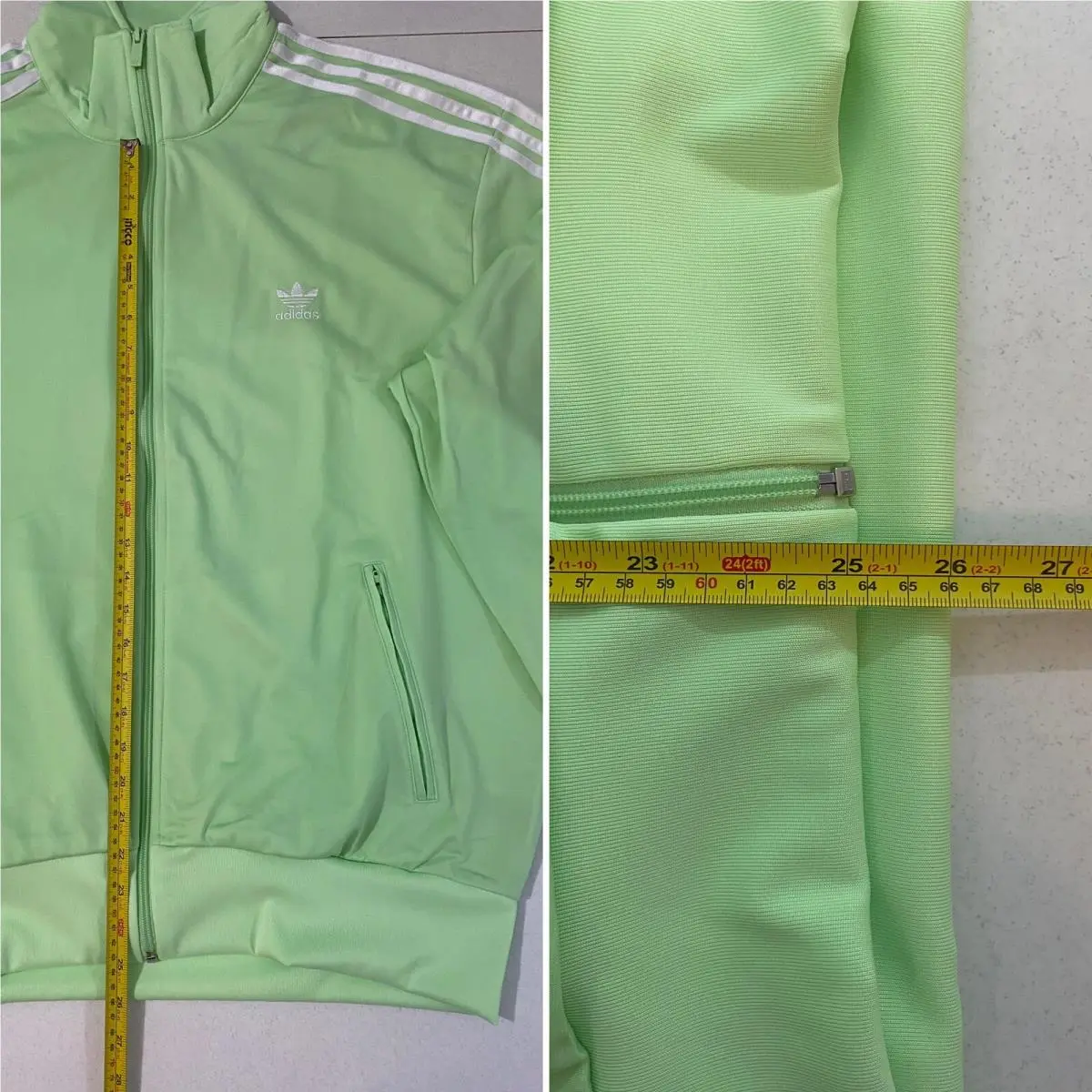 Adidas clothing - Semi Green Spark White 8