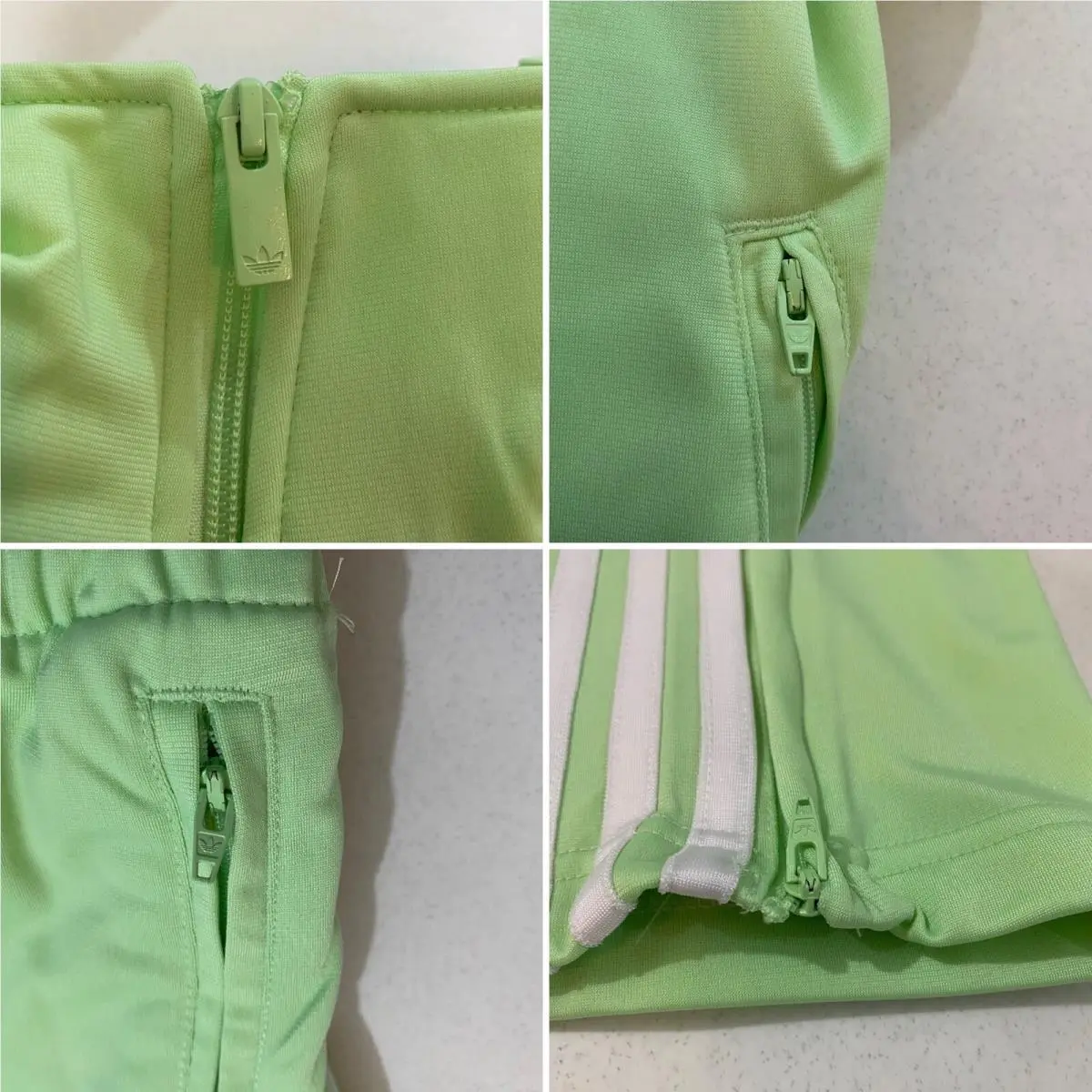 Adidas clothing - Semi Green Spark White 4