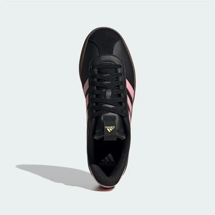 Adidas shoes - adidas Vl Court - Court - Black/True Pink/Gold Metallic (UPC: 0197609336422) 0