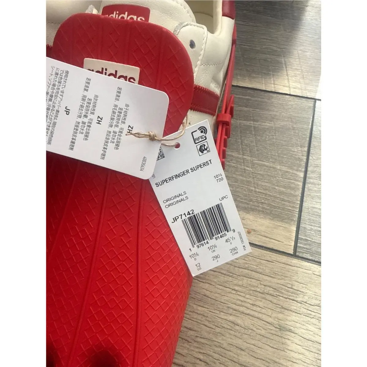 Adidas shoes - adidas Originals Superstar Superfinger - Originals Superstar Superfinger - JP7142 - Red (UPC: 197614914059) 3