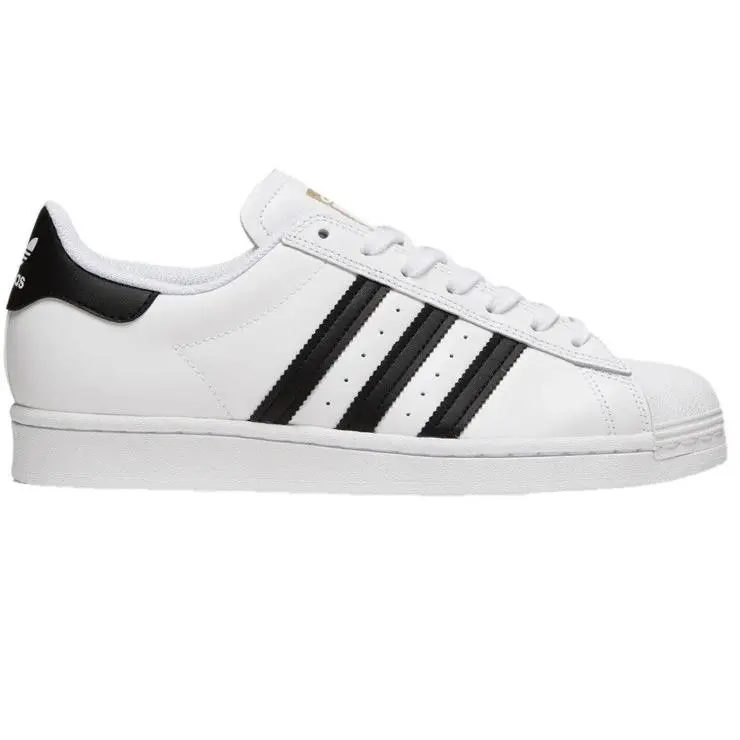 Adidas Originals Superstar Mens White Black Shell Toe Shoes C77124 Size 19