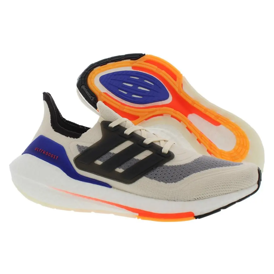 Adidas Ultraboost 21 Mens Shoes Size 7 Color: Wonder White/carbon/solar Red - Wonder White/Carbon/Solar Red, Main: White
