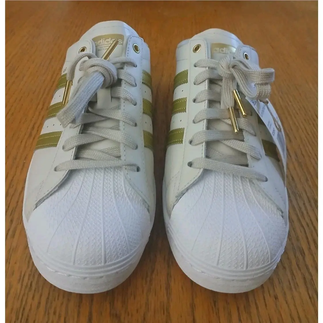 Size 9.5 - Adidas Superstar Mule Bliss Gold Metallic 2021