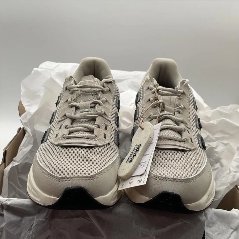 Adidas Astrastar Womens 8 Gray Black White Running Athletic Shoes Sneakers