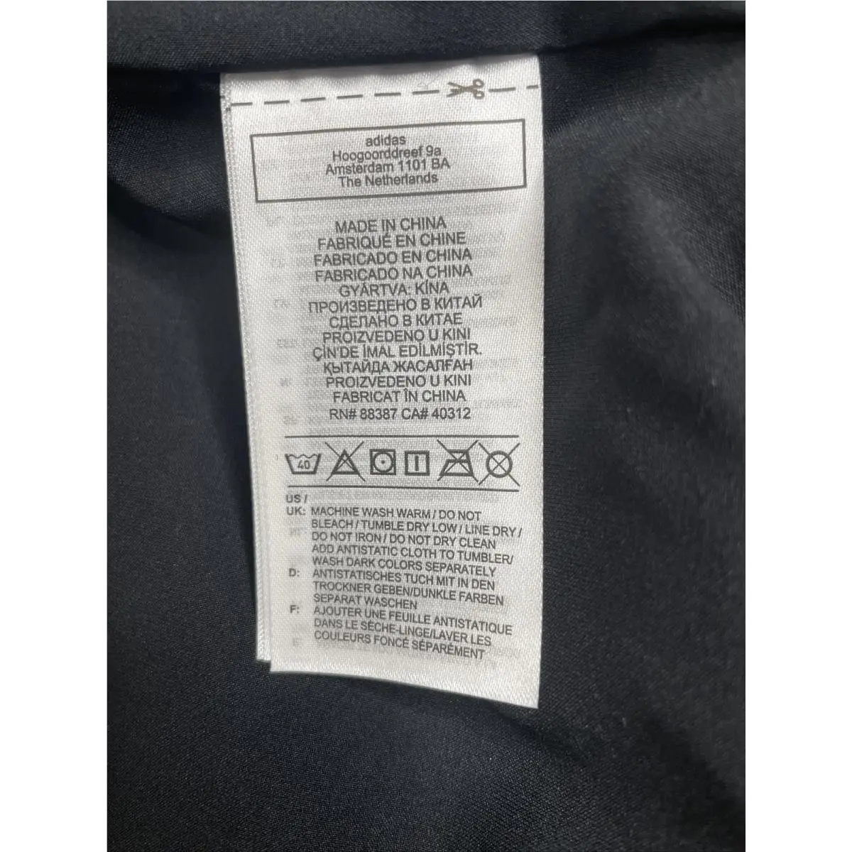 Adidas clothing - C Crest Jacket - Crest Jacket - Black, Manufacturer: Black 8